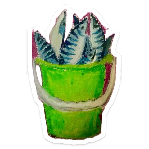 fish in pot sticker